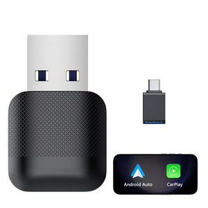 2-en-1 inalámbrico Carplay Android Auto Dongle <span class=keywords><strong>Mini</strong></span> Adaptador Sem Fio Universal 2 Em 1 <span class=keywords><strong>Com</strong></span> Fio Para Sem E Plug & Play Adaptador Usb - Product Image 1