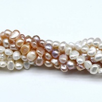 4-10mm Perle Baroque En Gros Perle D'eau Douce Naturelle en Forme De Pomme De Terre Perle