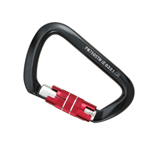 Mousqueton de sécurité en acier plat pour l'extérieur, vente en gros d'usine, pour l'arrêt des chutes - Product Image 1