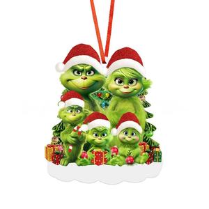 Ornement de Noël lumineux personnalisable en PVC, motif <span class=keywords><strong>Grinch</strong></span> couple, étanche, pour arbre, décoration de maison pour fans de films - Product Image 2