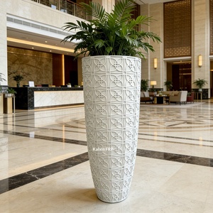 Pot de fleurs en fibre de verre personnalisé pour centre commercial, présentoir décoratif, plantation de bonsaïs, forme spéciale créative - Product Image 4