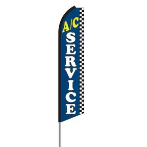 Factory Direct Supply feather flags hardware Double-Side Digital Print with bracket A C Service Swooper Feather Flag