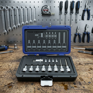 13 PCS 1/4 "Dr. 1/2 "Dr. Hex Bit Hand Deep socket Tools Set proveedor de Taiwán - Product Image 1