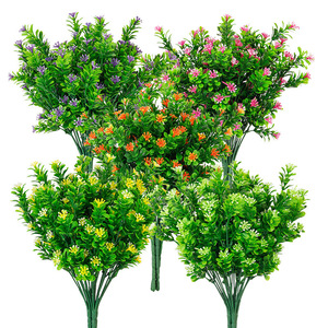 Buissons artificiels Branches Plantes en plastique colorées Herbe artificielle Milan Vente en gros Décoration de la maison Restaurant - Product Image 4
