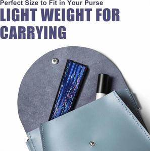 Abanicos Plegables de Seda para Mujer con Marcos de Bambú - Opción de Logotipo Personalizado para Cosplay, Bailes, Fiestas, Bodas, San Valentín y Navidad - Product Image 3