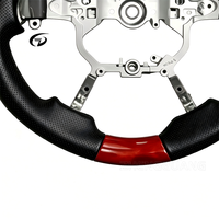 Volant en acajou personnalisé pour Toyota Land Cruiser LC200 LC70 Prado Hilux GR