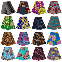 Kain Batik Afrika Cetak Duplex 100% Katun Organik Serat Alami Tahan Air untuk Kaos Anak Laki-laki & Perempuan, Gaun, Dekorasi Rumah
