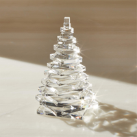 Arbre de Noël en acrylique transparent personnalisé à 20 couches pour la décoration de la maison et des cadeaux