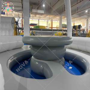 Île flottante gonflable de <span class=keywords><strong>plage</strong></span> en PVC étanche 3,2x3,2x2,25m, plateforme de divertissement personnalisée pour salon flottant familial 1 - Product Image 5