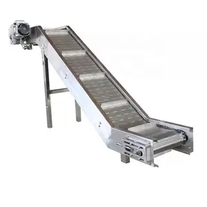 Food Grade Material Tapioca Flour Conveying Machine Chain Plate Conveyor
