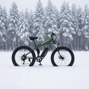 Bicicleta de Nieve Eléctrica <span class=keywords><strong>DOOK</strong></span> de 26 Pulgadas con Motor en la Rueda Trasera, Freno de Disco, Batería de Litio, Cuadro de Aleación de Aluminio y Neumáticos Anchos Shark - Product Image 2