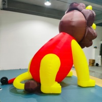 León Inflable Gigante para Publicidad, Modelo de León Inflable de Dibujos Animados, León Inflable