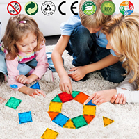 Juego de Bloques de Construcción Magnéticos con Temática de Dinosaurios para Niños, Cantidad Mínima de Pedido, Regalo de Cumpleaños para Niños y Niñas