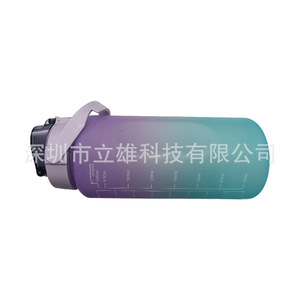 ขวดน้ำพลาสติกไล่สีพร้อมตัวบอกเวลา สำหรับเดินทาง เดินป่า ดีไซน์ทันสมัยสำหรับผู้ใหญ่ - Product Image 4
