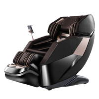 Fauteuil de massage professionnel grand format, corps entier, shiatsu, cuir PU, gravité zéro, avec Bluetooth et compresse chaude 8D