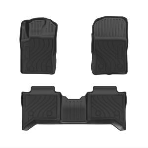 AUTOBO para Ford Ranger <span class=keywords><strong>2023</strong></span> (Modelo Nacional de China), Tapetes de Piso 3D de TPE, Forros Personalizados para Todo Clima, Impermeables e Inodoros - Product Image 1