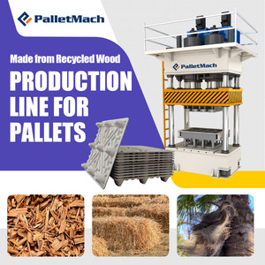 Ligne de production de machines à palettes à double compression avec sécheur à bois - Product Image 4