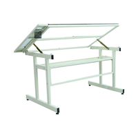 Table à dessin en verre réglable en hauteur, mobilier scolaire en métal