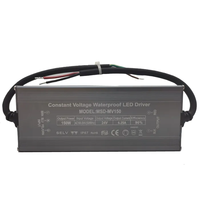 Fonte de alimentação, fonte de alimentação à prova d' água ip67 120w 150w 200w 12v 24v 36v 48v 5a led driver comutação da fonte de alimentação