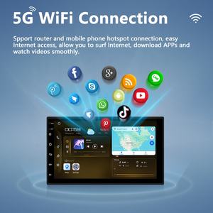 Lodark 64GB 2 Din Carplay Wireless Android Auto, Stereo Auto 7 Pollici, Radio FM BT, DSP, Lettore Multimediale MP5 DVD, Navigazione GPS - Product Image 2