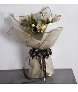 Forniture per Fioristi Carta Coreana per Fiori con Bordo Colorato all'Ingrosso Carta da Regalo Floreale Carta per Avvolgere Bouquet di Fiori - Product Image 6