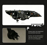 Accessoires automobiles YWYC pour Honda Fit 2014-2020 : Phares améliorés avec feux de jour dynamiques et clignotants LED