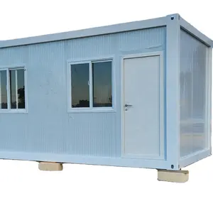 Kit rumah Prefab kecil, rumah kontainer portabel murah, kit rumah pabrikan Modular siap dibuat Modern mewah
