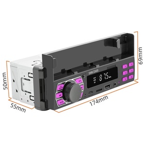 Lecteur MP3 universel pour <span class=keywords><strong>voiture</strong></span> Radio audio stéréo avec support pour téléphone portable BT/SD/USB/AUX-IN/FM - Product Image 4