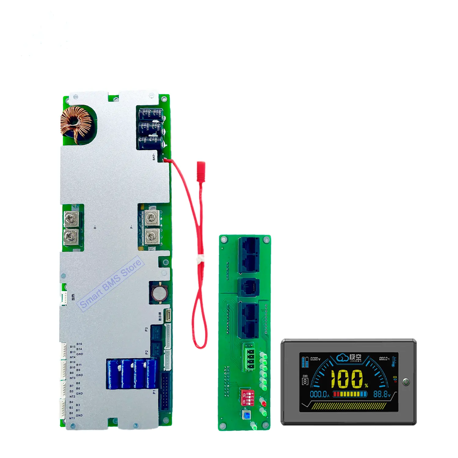 Jk Pb1a16s 10P Pb1a16 S 15P Pb2a16 S 15P Pb2a16 S 16S 20P Bms Voor Zonne-Energieopslag 16S 48V 100a 150a 200a Compatibel Met Deye/Growatt