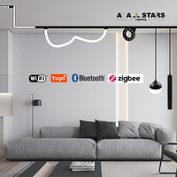 Nouveau design moderne, éclairage sur rail linéaire encastré ou en saillie, spots en aluminium réglables, éclairage sur rail LED magnétique