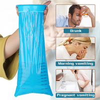 1000ml-1500ml sacs jetables PE Barf Logo personnalisé différentes couleurs pour les soins personnels épais Air Emesis Vomit Bag