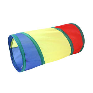 Tunnel arc-en-ciel pour hamster, jouet d'exercice, seau à percer, canal, pliable, durable, en polyester, mignon, pour animaux de compagnie - Product Image 6
