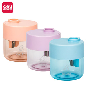 Deli Pencil Sharpener Geometric Manual Plastic 6.98mm For Elementary Students - Product Image 1