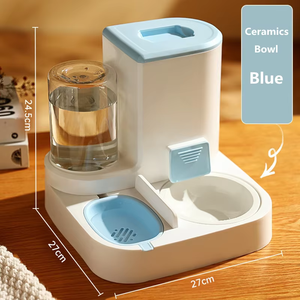 Distributeur automatique antidérapant 2-en-1 Petdom Factory pour aliments et eau pour animaux de compagnie – Gamelles pour chiens - Product Image 3