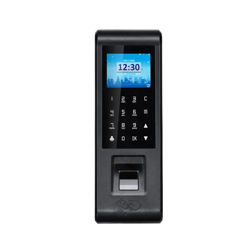 Biométrico de impressão digital Comparecimento Do Tempo de Controle de Acesso Leitor de Cartão Rfid