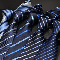 Cravate Formelle Rayée en Polyester de Haute Qualité à Séchage Rapide pour Hommes – Idéale pour les Cadeaux – Vente en Gros