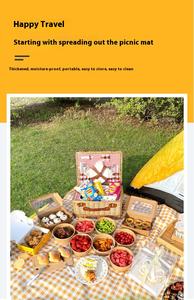 Manta de playa para acampar impermeable sin arena, alfombrillas para Picnic, alfombra para exteriores, portátil, plegable, logotipo personalizado, duradera, Extra grande - Product Image 6