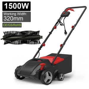 VERTAK - <span class=keywords><strong>Barredora</strong></span> de Césped Eléctrica de 1500 W para Limpieza de Césped <span class=keywords><strong>Artificial</strong></span> Sintético, Recolector de Hojas de Jardín con Desbrozadora - Product Image 1