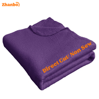 Couverture polaire anti-boulochage certifiée GRS en gros pour chaînes de supermarchés à prix réduits, douce et chaude, 100 % polyester, vente en gros