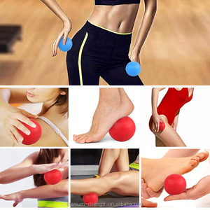 2025新しいカスタムロゴシリコンマッサージボールエコフレンドリーな理学療法ホームジムエクササイズヨガマッサージボール - Product Image 5