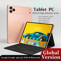 Tablette Android 14 Kingtop New 17 Pro Max 10 pouces |   8+128 Go MTK 1920x1200 Double SIM Appel 3G/4G WiFi pour Enfants