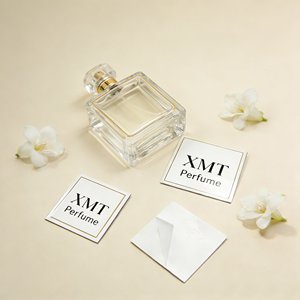 2025 Etiqueta de Metal autoadhesiva duradera personalizada botella de Perfume de lujo grabado 3D Logo marca nombre vela embalaje - Product Image 5