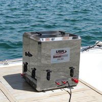 Générateur diesel portatif marin Fischer Panda moteur Kubota fréquence 50Hz 230V évalué AVR 10KW alternateur de refroidissement par eau de mer cc