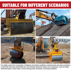 Máy xúc rung Con lăn 30x tấm FREQ động cơ hoàn toàn hệ thống thủy lực-Độ dốc nặng/rãnh nén cho máy xúc 3-5 tấn - Product Image 2