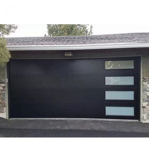 Fournisseur en gros <span class=keywords><strong>de</strong></span> portes <span class=keywords><strong>de</strong></span> <span class=keywords><strong>garage</strong></span> en aluminium avec verre enduit pour villas, hôtels et espaces extérieurs - Product Image 2