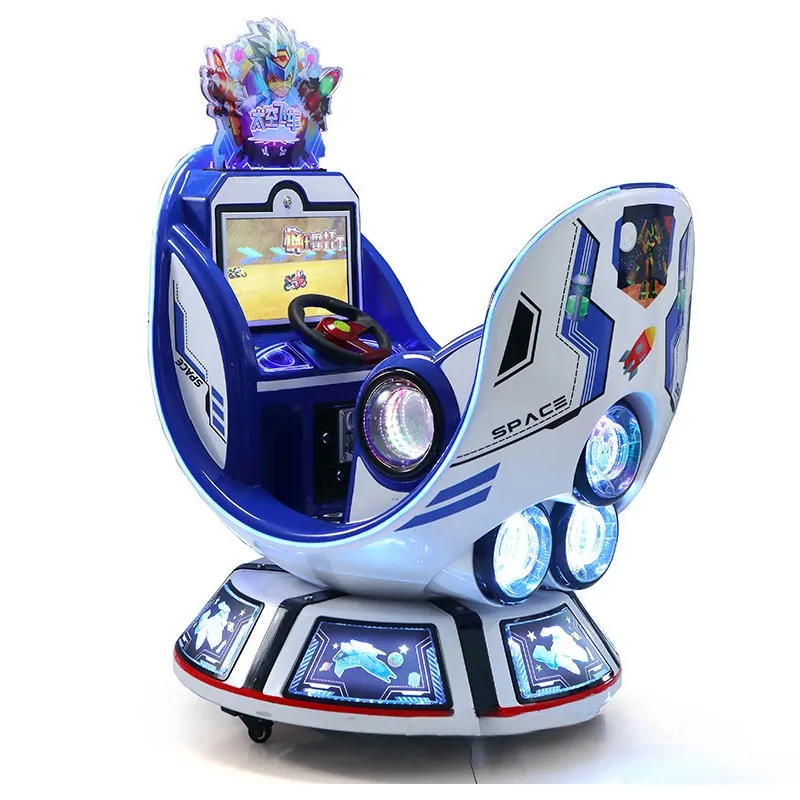 n Electric Coin 4D Interactive Space Vehicle Swing Machine Rotating Swing Space Module Gaming Machine
