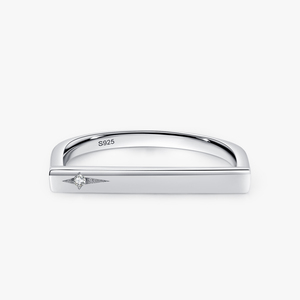 Ailmay Sale 100% 925 Sterling Silver Fashion Personality Stackable Finger Ring For Women Girls Party Fine Jewelry Accessories