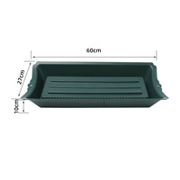 Vente en gros 18 "Deluxe cercueil selle plateau en plastique arrangement floral récipient en plastique pour le jardin