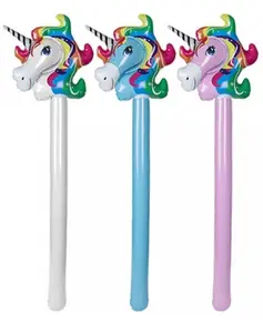 Vendita calda gonfiabile unicorno animali bastoni PVC natale a tema cavallo di compleanno novità decorazioni regalo