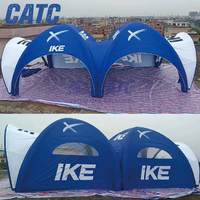 Tonnelle gonflable extérieure CATC durable et coupe-vent pour publicité, expositions et événements – Abri connecté résistant au vent pour usage extérieur